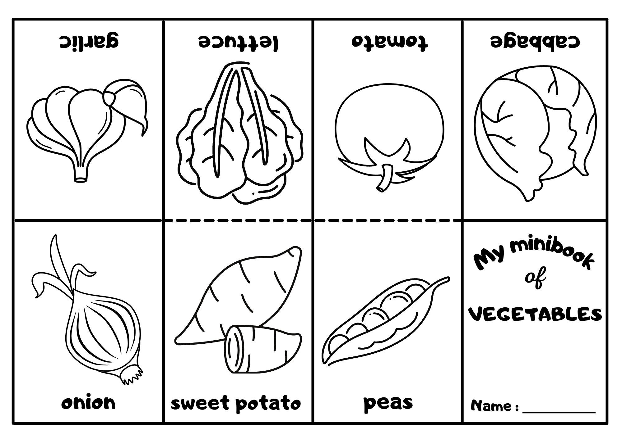 Vegetables Mini Coloring Pages 3 Ezpzlearn vegetables-mini-coloring-pages-3-ezpzlearn